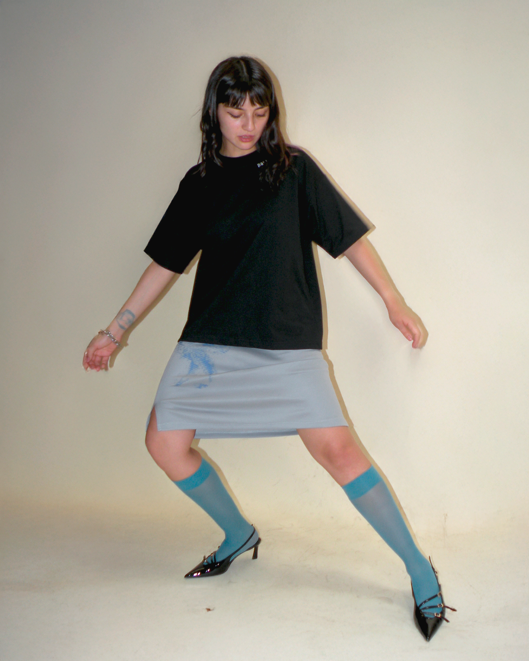 Polera 3 Cuellos Bordada