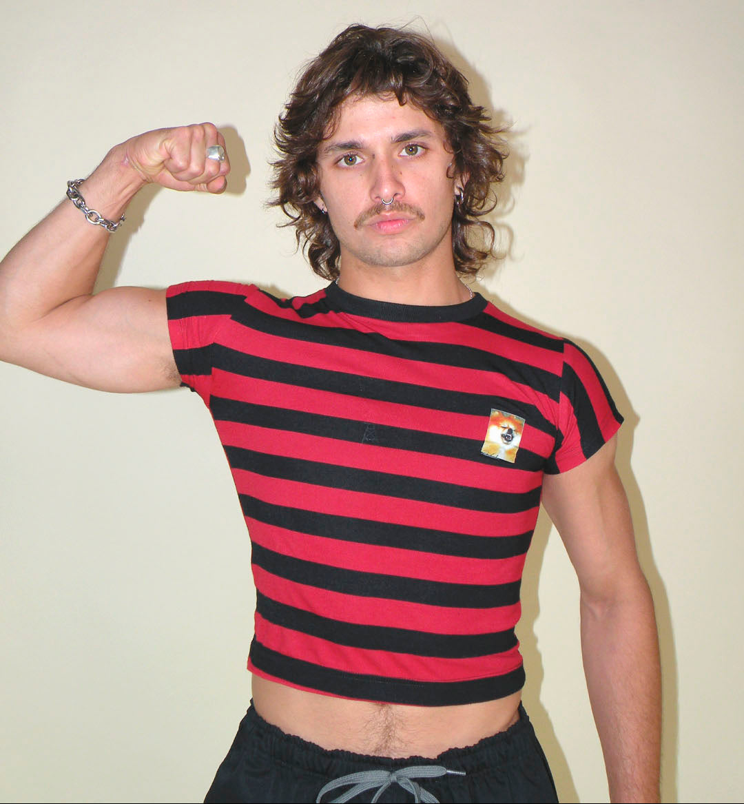 Baby tee Rayada Perrito