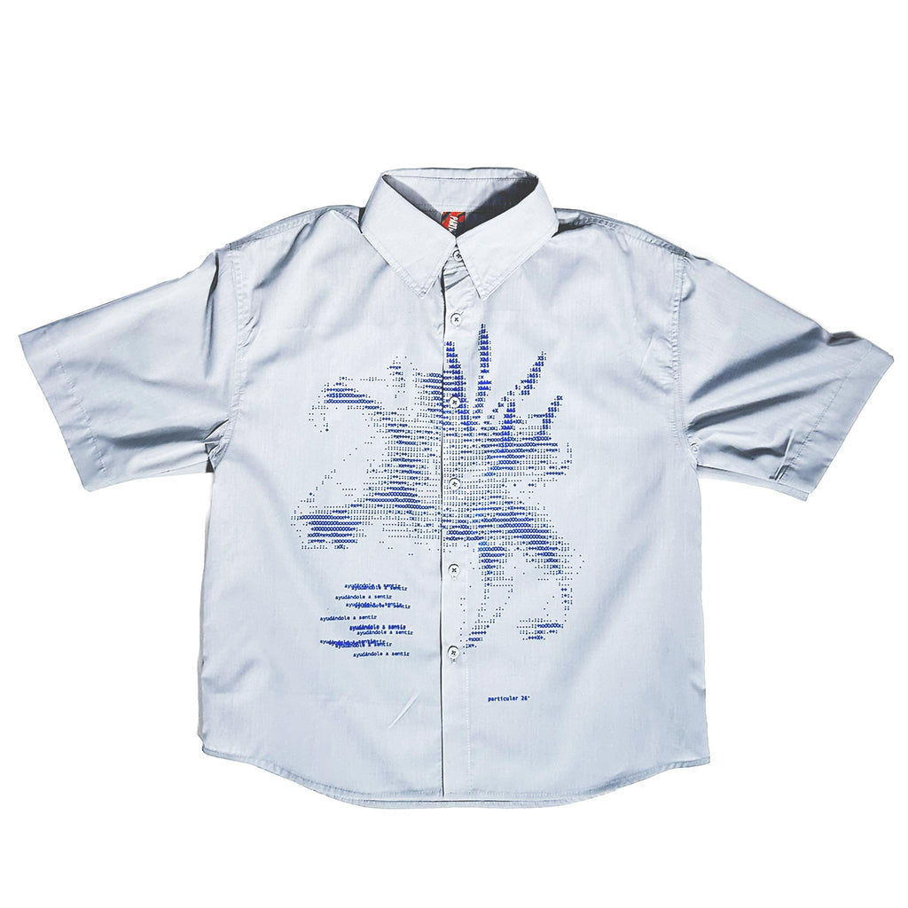 Camisa Manga Corta Flor Impresora 1993