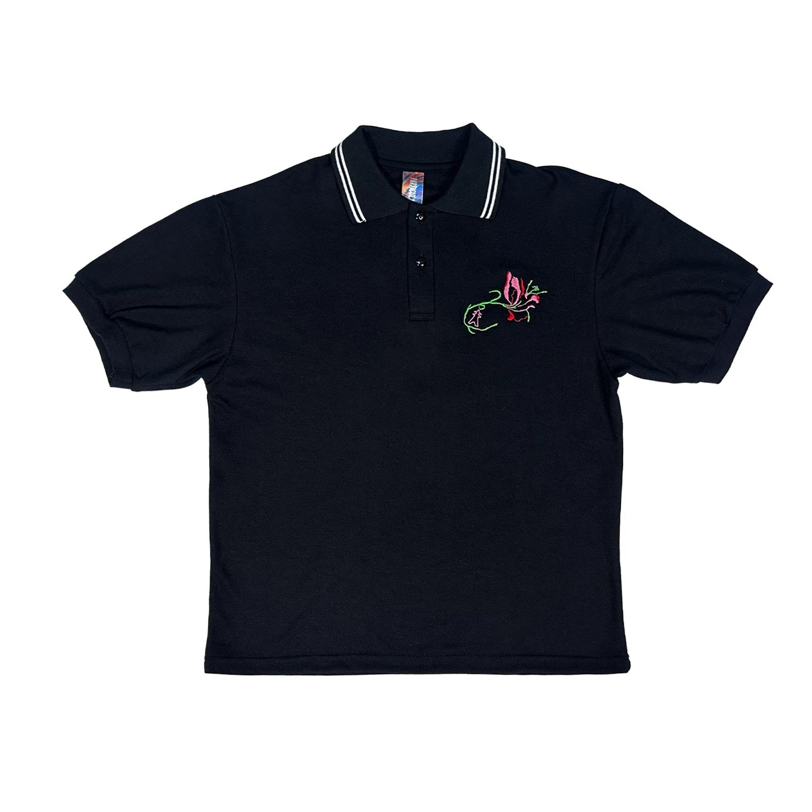 POLERA PIQUE BOXY FLOR MURIENDO