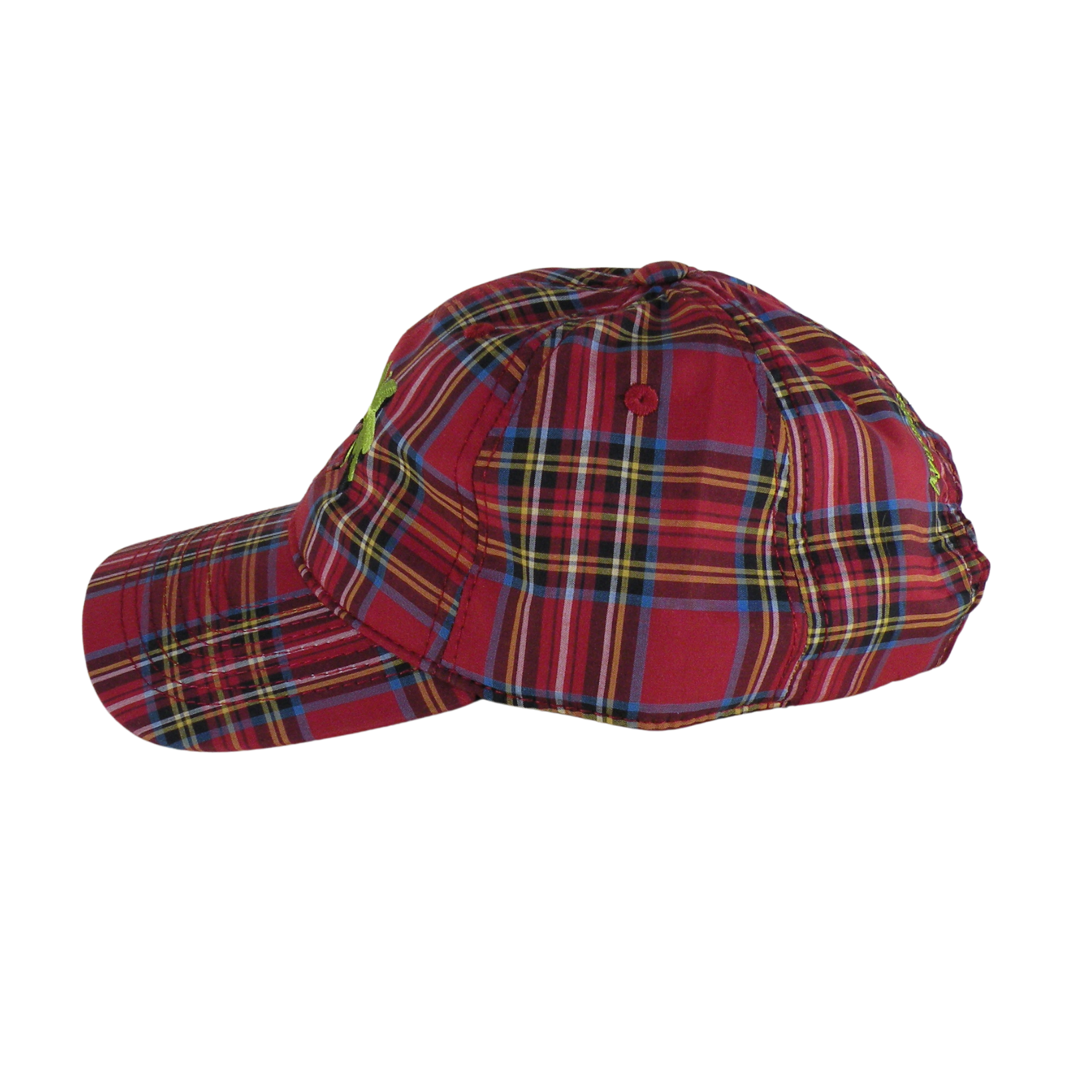 CAP TARTAN ROJO "AYUDANDOLE A SENTIR"
