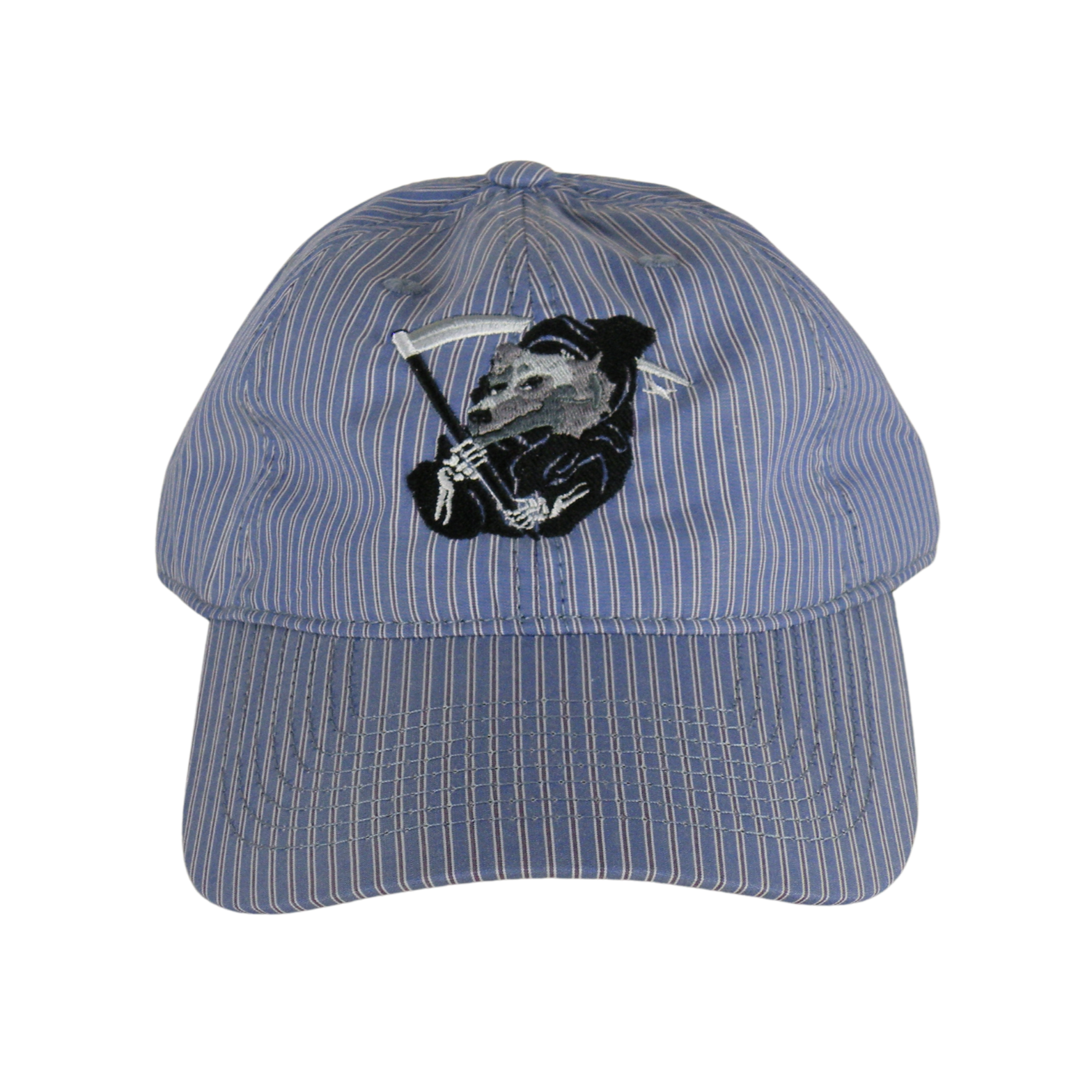 CAP OXFORD RAYADA "MUERDE LA MANO"