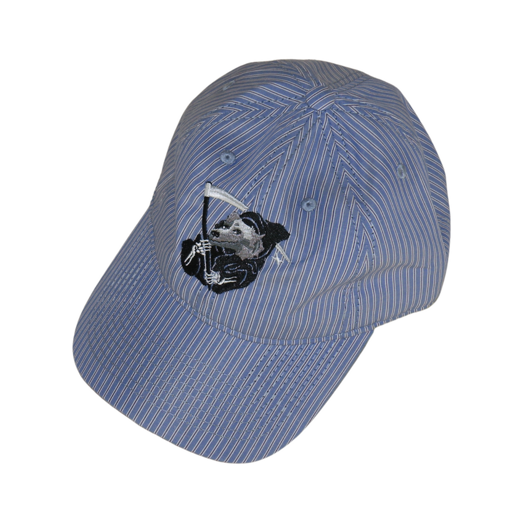 CAP OXFORD RAYADA "MUERDE LA MANO"
