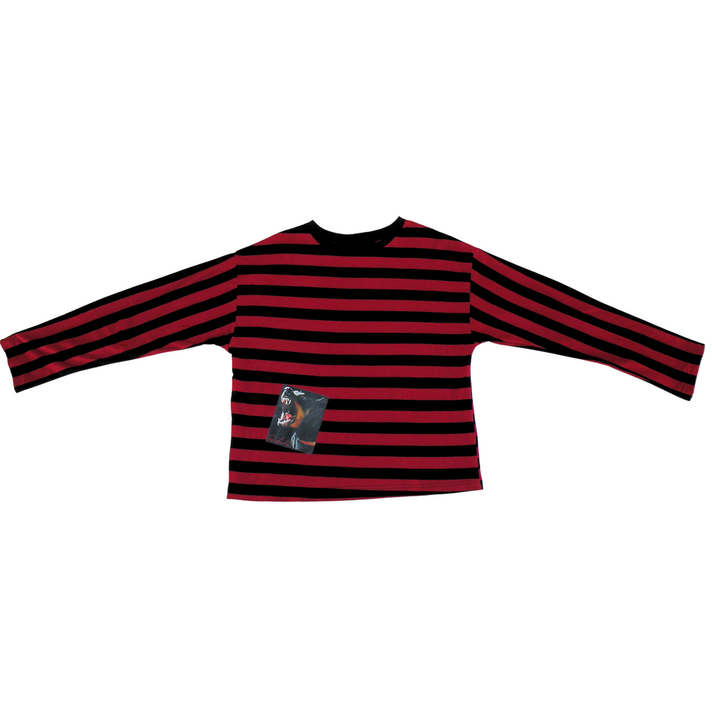 Polera ML Rayada Perro
