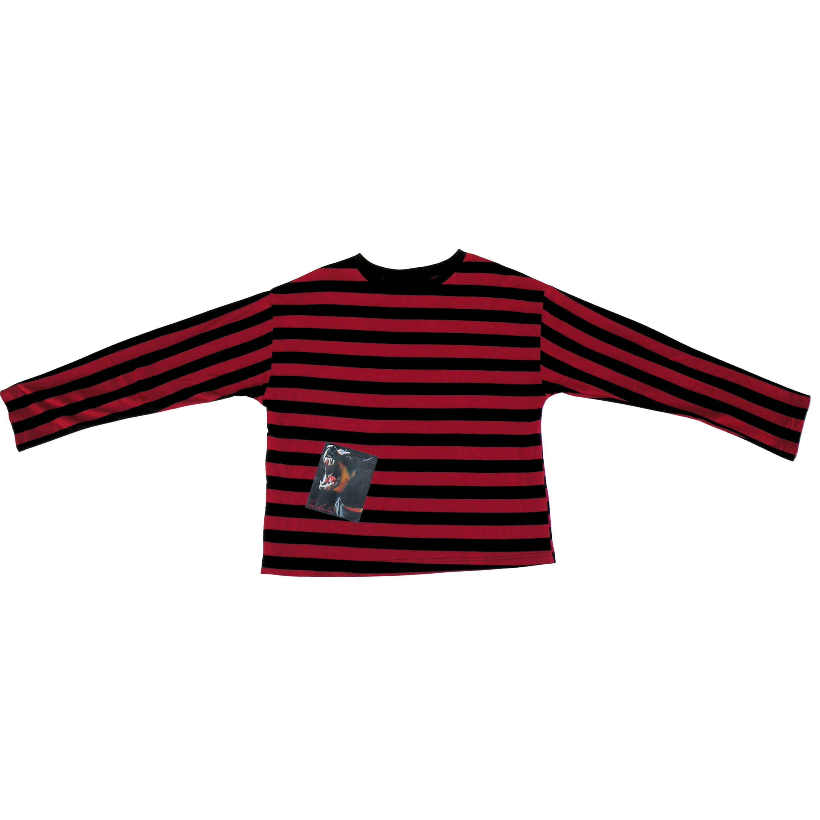 Polera ML Rayada Perro