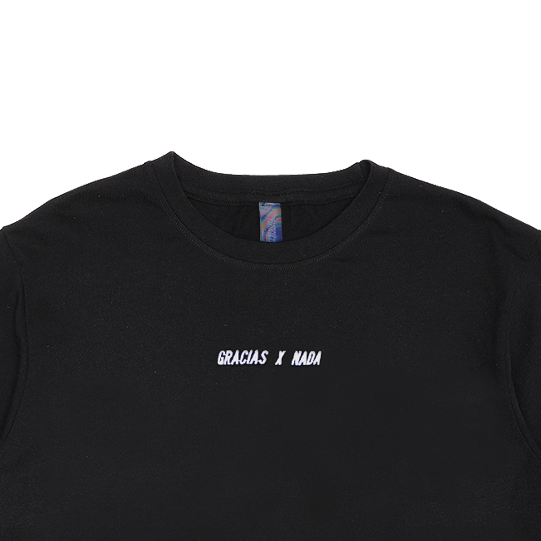 POLERA NEGRA "GRACIAS X NADA"