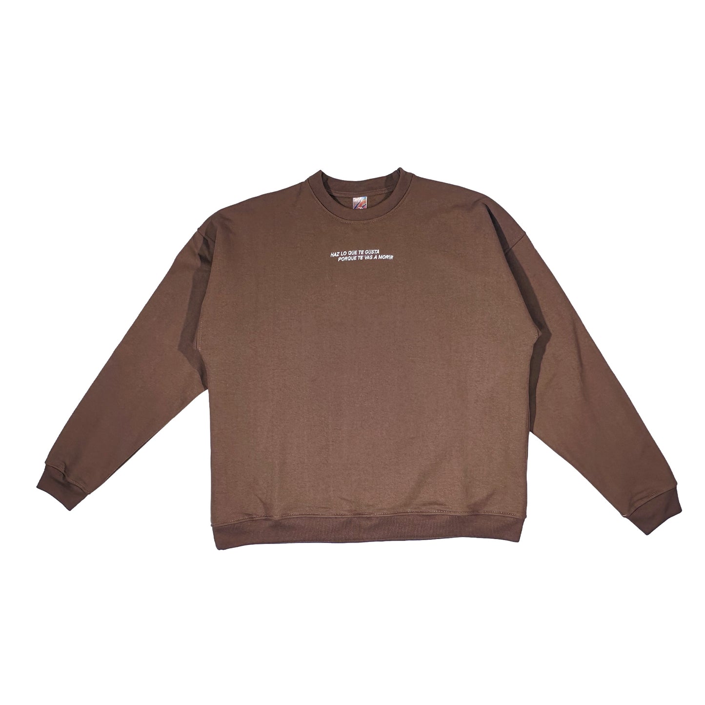 CREWNECK OVERSIZE HAZ LO QUE GUSTA CAFE