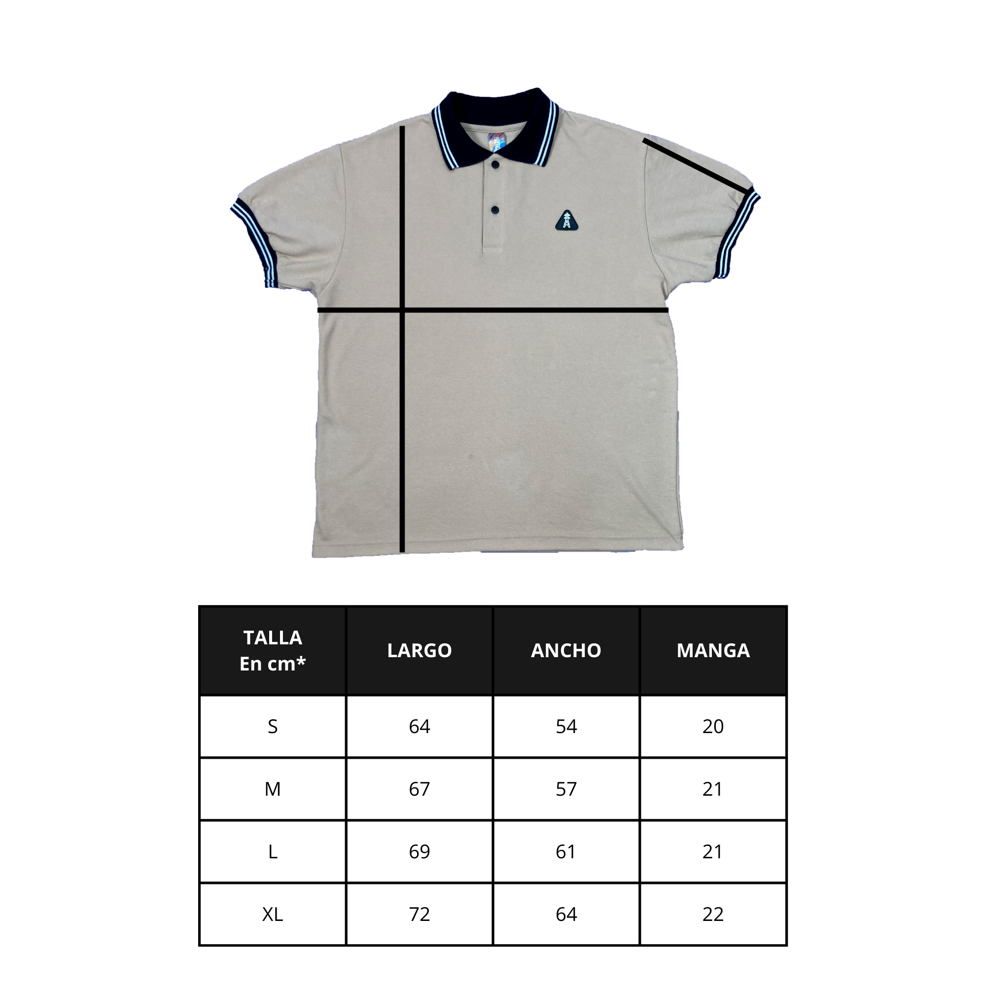 POLERA POLO "CLUB PARTICULAR" NEGRO