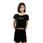 Baby Tee “HAZ LO QUE TE GUSTA POR QUE TE VAS A MORIR” negro