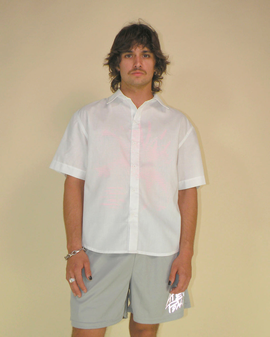 Camisa M/C Blanca Flor Impresora 1993