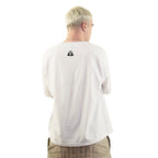Polera 3 Cuellos Boxy Básica Blanca