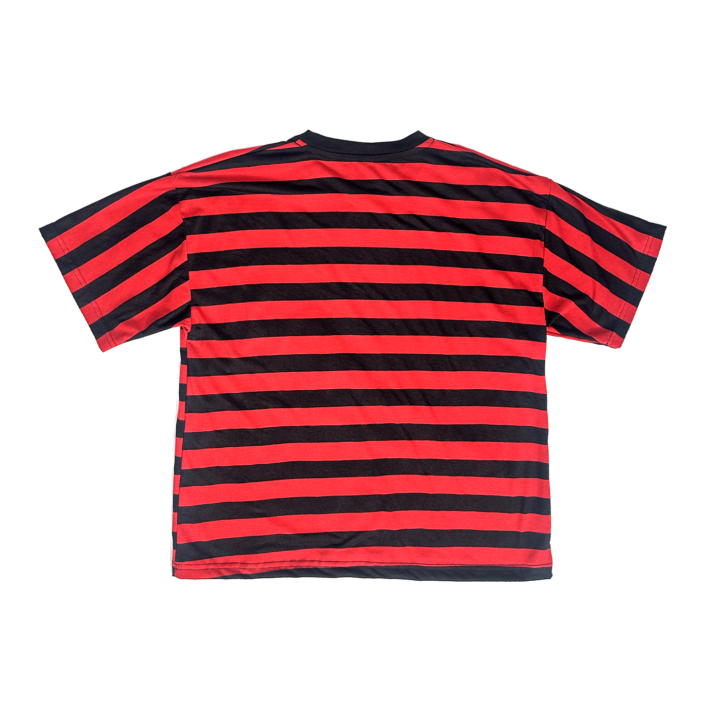 Polera Rayada Flor Boxy