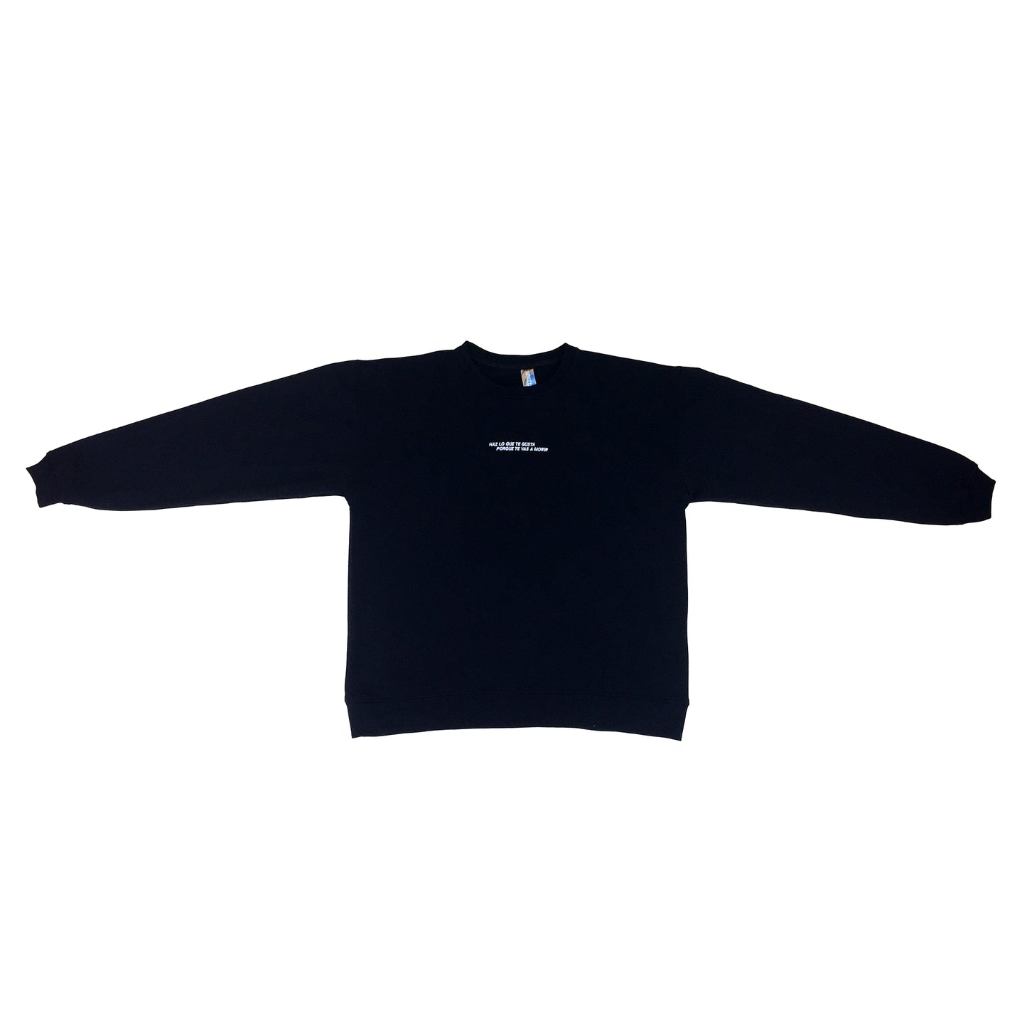 CREWNECK HAZ LO QUE GUSTA NEGRO