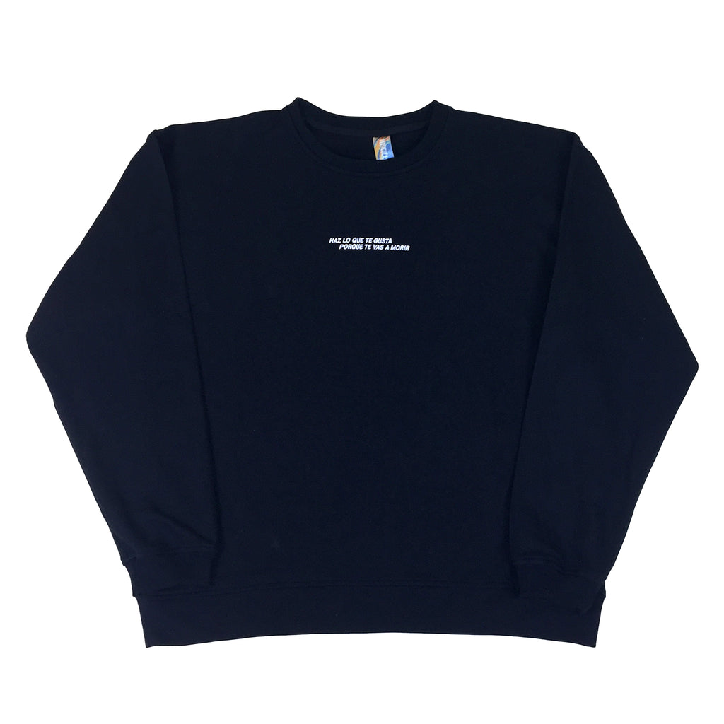 CREWNECK OVERSIZE HAZ LO QUE GUSTA NEGRO