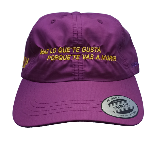 CAP NYLON "HAZ LO QUE QUIERAS" MORADO