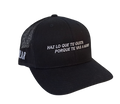 CAP "HAZ LO QUE QUIERAS" NEGRO MALLA