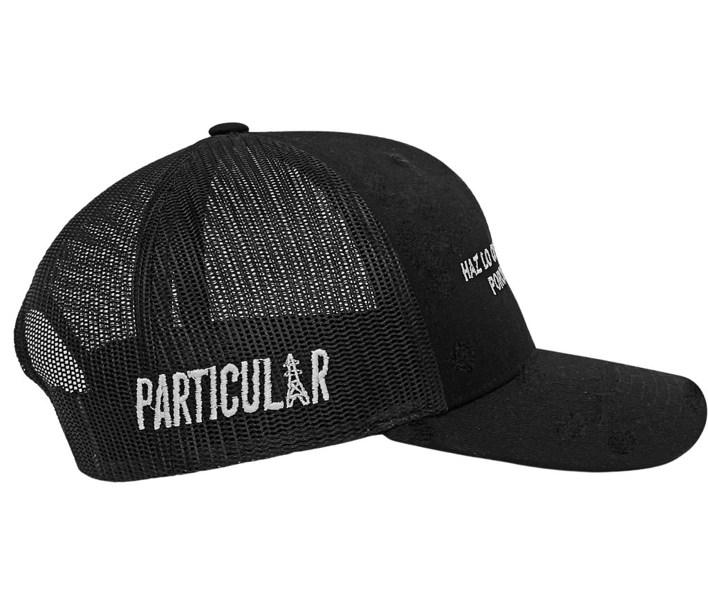 CAP "HAZ LO QUE QUIERAS" NEGRO MALLA
