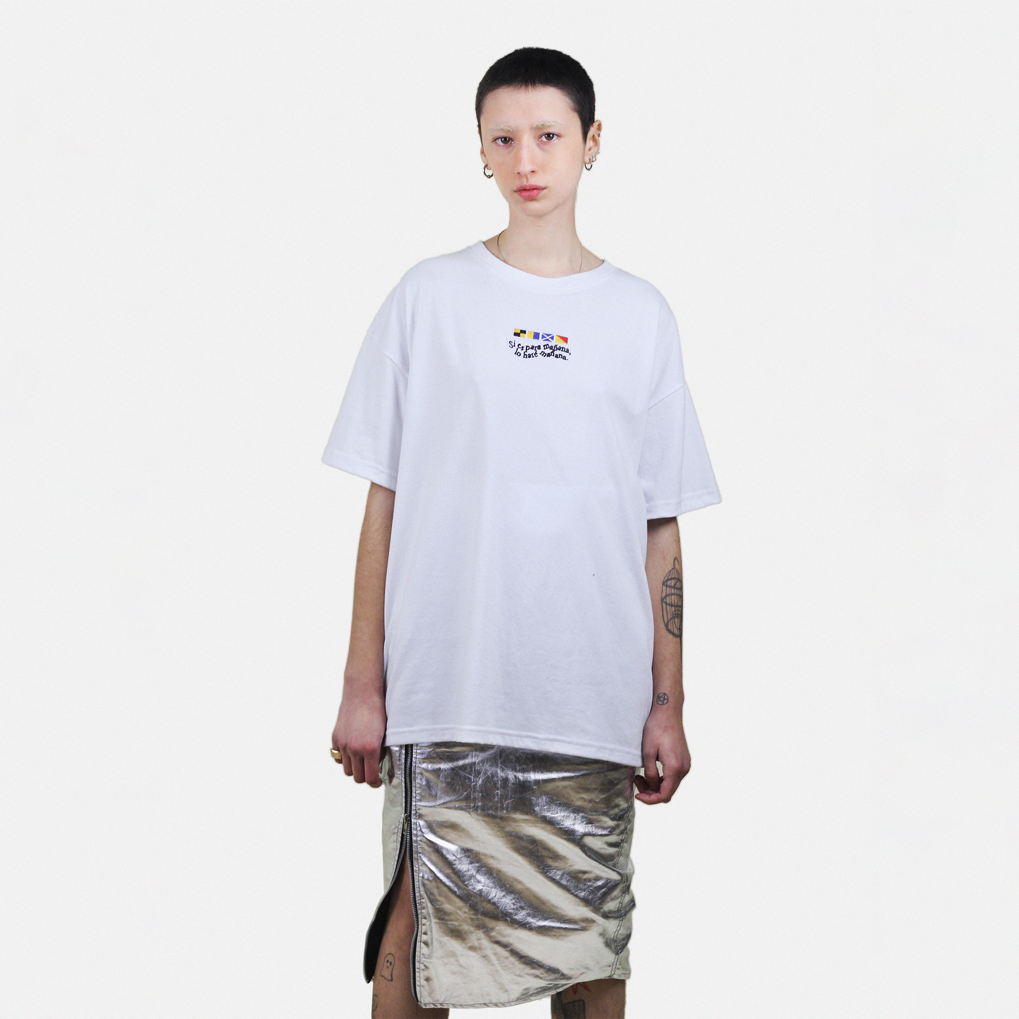 POLERA "1 NUNCA SABE" BLANCO