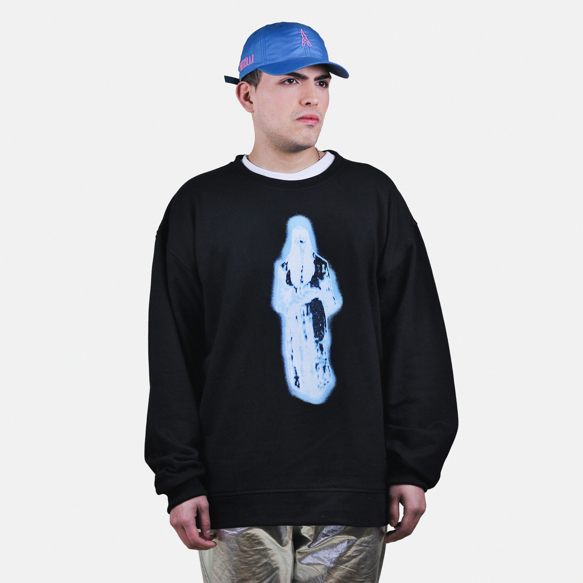CREWNECK FANTASMA DE LA 210 NEGRO