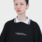 CREWNECK OVERSIZE HAZ LO QUE GUSTA NEGRO